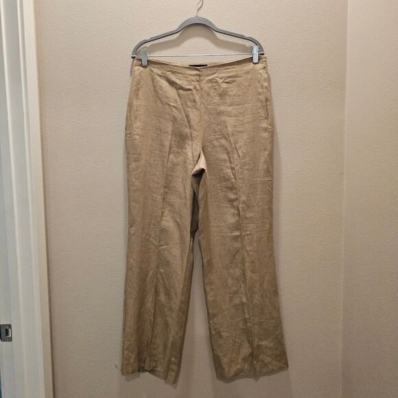Talbots Women's Wide Leg Linen Pants  Size 12P - Picture 1 of 6